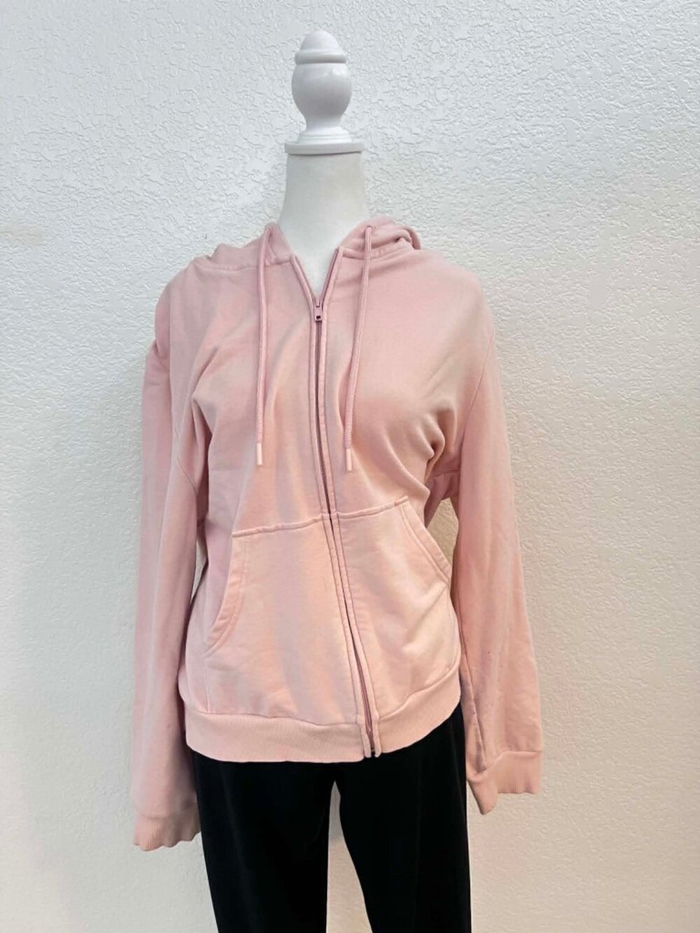 Eddie Bauer Women’s XL Light Pink Full Zip Hoodie Sweatshirt Jacket